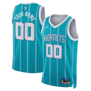 Cool Ideal Fantástico Charlotte Hornets Jordan Brand Unisex Swingman Custom Jersey Teal Icon Edition
