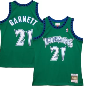 Duradero Kevin Garnett Minnesota Timberwolves 1997/98 Hardwood Classics Reload 2.0 Swingman Jersey Green