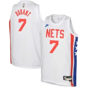 Sofisticado Atractivo Kevin Durant Brooklyn Nets Nike Youth 2022/23 Swingman Jersey White Classic Edition