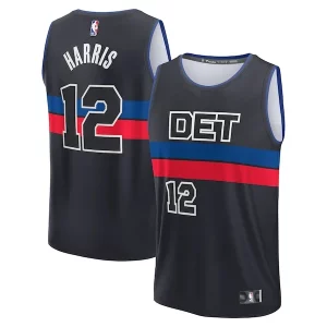 Único Tobias Harris Detroit Pistons Youth Fast Break Player Jersey Statement Edition Black