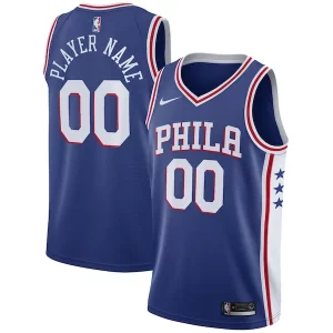 Fácil de llevar Magnífico Moderno Philadelphia 76ers Nike 2020/21 Swingman Custom Jersey Icon Edition Royal