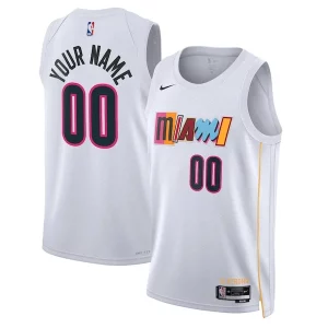 Genial Chulo Miami Heat Nike Unisex 2022/23 Swingman Custom Jersey City Edition White