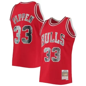 Fácil de llevar Duradero Único Scottie Pippen Chicago Bulls 1997/98 Hardwood Classics NBA 75th Anniversary Diamond Swingman Jersey Red