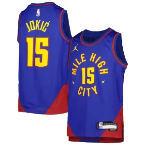Genial Nikola Jokic Denver Nuggets Jordan Brand Youth Swingman Jersey Statement Edition Blue