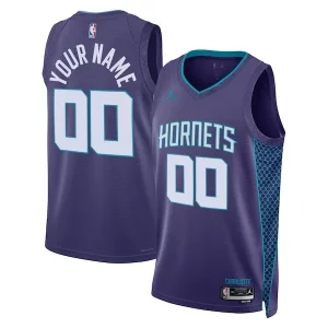 Hermoso Chulo Charlotte Hornets Jordan Brand Unisex 2022/23 Swingman Custom Jersey Statement Edition Teal