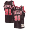 Fácil de llevar Chulo Dennis Rodman Chicago Bulls Hardwood Classics Swingman Jersey Black
