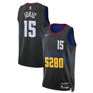 Original Nikola Jokic Denver Nuggets Nike Unisex 2023/24 Swingman Jersey Black City Edition