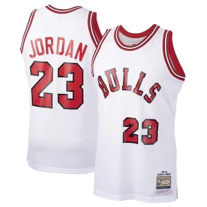 Genial Original Hermoso Michael Jordan Chicago Bulls 1984/85 Hardwood Classics Rookie Authentic Jersey White/Red