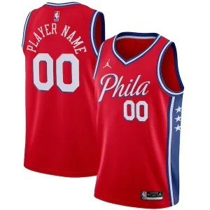 Encantador Perfecto Sofisticado Philadelphia 76ers Jordan Brand Swingman Custom Jersey Statement Edition Red
