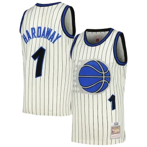 Chulo Lujoso Cool Penny Hardaway Orlando Magic Chainstitch Swingman Jersey Cream