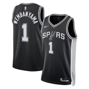Ideal Hermoso Victor Wembanyama San Antonio Spurs Nike Unisex 2023 NBA Draft First Round Pick Swingman Jersey Icon Edition Black
