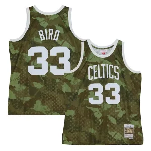 Sofisticado Cool Perfecto Larry Bird Boston Celtics Hardwood Classics 1985/86 Ghost Green Swingman Jersey Camo