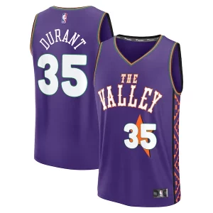 Resistente Clásico Kevin Durant Phoenix Suns Youth 2024/25 Fast Break Player Jersey City Edition Purple