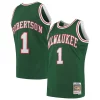 Fantástico Oscar Robertson Milwaukee Bucks 1971/72 Hardwood Classics Swingman Jersey Green