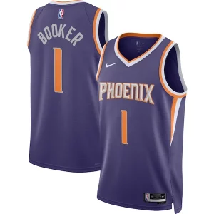 Ideal Fácil de llevar Devin Booker Phoenix Suns Nike Unisex Swingman Jersey Icon Edition Purple/White