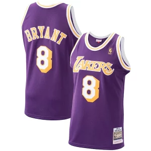 Duradero Men's Los Angeles Lakers Kobe Bryant Purple 1996/97 Hardwood Classics Authentic Jersey/Gold/Royal