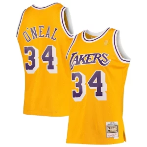 Moderno Único Shaquille O'Neal Los Angeles Lakers 1996/97 Hardwood Classics Swingman Jersey Gold/Purple/Royal