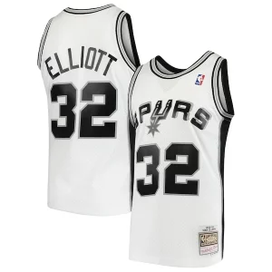 Hermoso Clásico Exquisito Sean Elliott San Antonio Spurs 1998/99 Hardwood Classics Swingman Jersey White