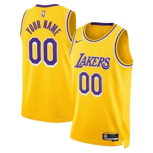 Comodo Increíble Duradero Los Angeles Lakers Nike Unisex Swingman Custom Jersey Gold Icon Edition