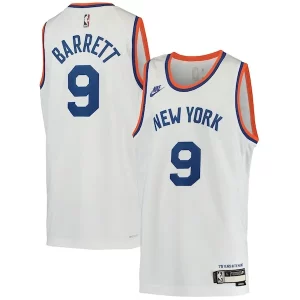 Magnífico RJ Barrett New York Knicks Nike Youth 2021/22 Swingman Player Jersey Classic Edition White