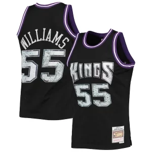 Increíble Fantástico Jason Williams Sacramento Kings 2000/01 Hardwood Classics NBA 75th Anniversary Diamond Swingman Jersey Black