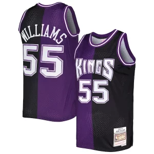 Increíble Lujoso Jason Williams Sacramento Kings Hardwood Classics 2000/01 Split Swingman Jersey Purple/Black