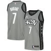 Clásico Kevin Durant Brooklyn Nets Nike Swingman Player Jersey Statement Edition Gray/Blue