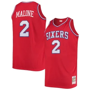 Cool Moses Malone Philadelphia 76ers 1982/83 Big & Tall Hardwood Classics Swingman Jersey Red