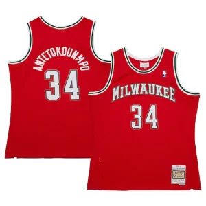 Lujoso Delicioso Giannis Antetokounmpo Milwaukee Bucks 2014/15 Hardwood Classics Swingman Jersey Red
