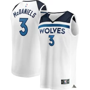 Resistente Exquisito Jaden McDaniels Minnesota Timberwolves Youth Fast Break Replica Player Jersey Association Edition White