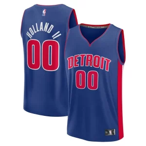 Original Robusto Versátil Ron Holland II Detroit Pistons Fast Break Replica Player Jersey Icon Edition Blue
