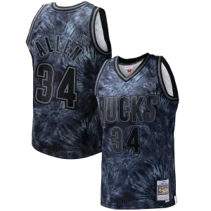Encantador Ray Allen Milwaukee Bucks Hardwood Classics 1996/97 Tie Dye Swingman Jersey Black