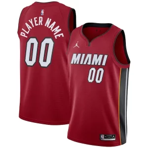 Maravilloso Perfecto Miami Heat Jordan Brand Swingman Custom Jersey Statement Edition Red