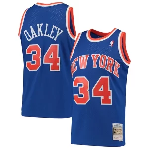 Estupendo Charles Oakley New York Knicks Hardwood Classics Swingman Jersey Blue
