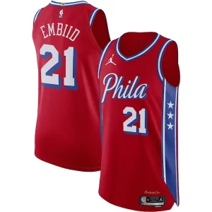 Ideal Resistente Sofisticado Joel Embiid Philadelphia 76ers Jordan Brand Authentic Player Jersey Statement Edition Red