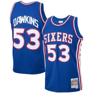 Comodo Darryl Dawkins Philadelphia 76ers 1976/77 Hardwood Classics Swingman Jersey Royal