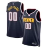 Duradero Denver Nuggets Nike 2021/22 Diamond Swingman Custom Jersey Icon Edition Navy