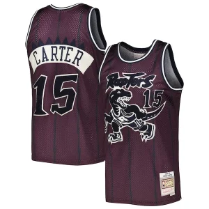 Magnífico Clásico Vince Carter Toronto Raptors Hardwood Classics Off Court Swingman Jersey Purple