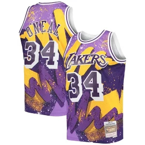 Lujoso Práctico Increíble Shaquille O'Neal Los Angeles Lakers Hardwood Classics 1996/97 Hyper Hoops Swingman Jersey Purple