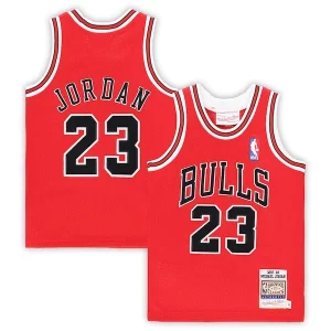 Encantador Único Michael Jordan Chicago Bulls Toddler 1997/98 Hardwood Classics Authentic Jersey Red/Black/White