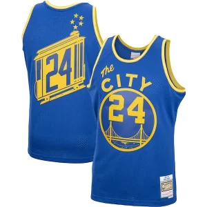 Delicioso Práctico Fácil de llevar Rick Barry Golden State Warriors 2001/02 Hardwood Classics Swingman Jersey Royal