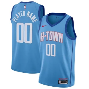 Moderno Fácil de llevar Houston Rockets Nike 2020/21 Swingman Custom Jersey Blue City Edition