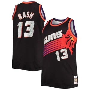 Chulo Steve Nash Phoenix Suns Big & Tall 1996/97 NBA 75th Anniversary Diamond Swingman Jersey Black