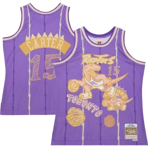 Fantástico Perfecto Delicioso Vince Carter Toronto Raptors 1998/99 Swingman Sidewalk Sketch Jersey Purple