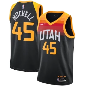 Moderno Donovan Mitchell Utah Jazz Nike 2021/22 Swingman Player Jersey Black City Edition