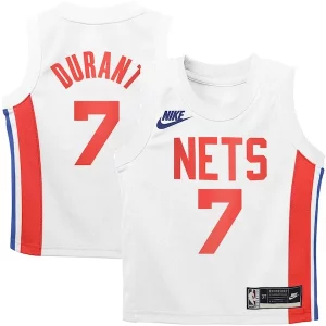 Original Resistente Único Kevin Durant Brooklyn Nets Nike Preschool 2022/23 Swingman Jersey White Classic Edition