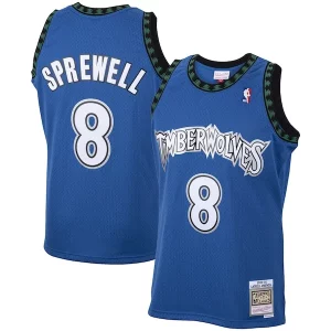 Ideal Elegante Encantador Latrell Sprewell Minnesota Timberwolves 2001/02 Hardwood Classics Swingman Jersey Blue
