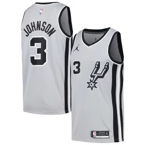Práctico Sofisticado Bonito Keldon Johnson San Antonio Spurs Nike Swingman Player Jersey Statement Edition Silver