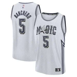 Comodo Paolo Banchero Orlando Magic Youth 2024/25 Fast Break Player Jersey City Edition Silver