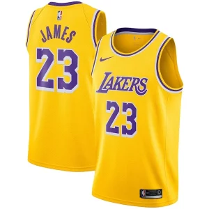 Exquisito LeBron James Los Angeles Lakers Nike Swingman Player Jersey Gold Icon Edition